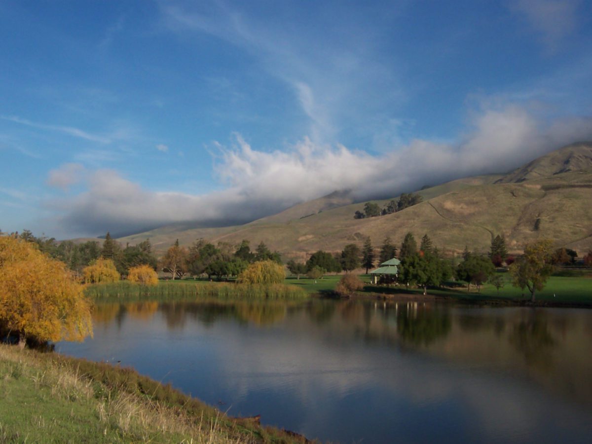 Ed R. Levin County Park and the hills above Milpitas